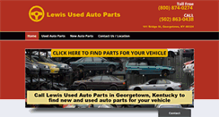 Desktop Screenshot of lewisautopartsky.com